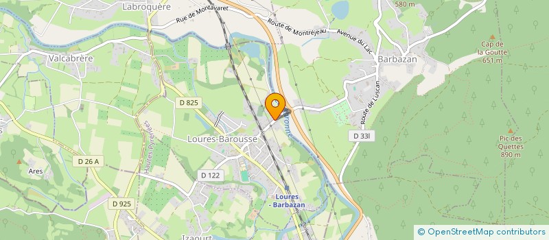 localisation de l'entreprise LEJUSBRUN  LOURES-BAROUSSE