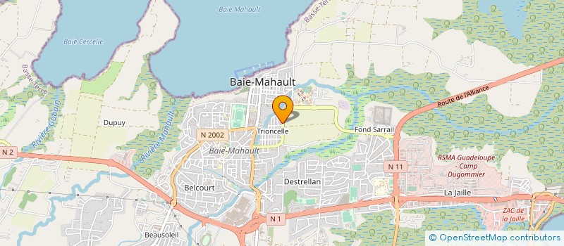 localisation de l'entreprise LEK.COM SARL  BAIE-MAHAULT