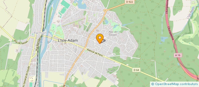 localisation de l'entreprise LEK IMMO  L'ISLE-ADAM