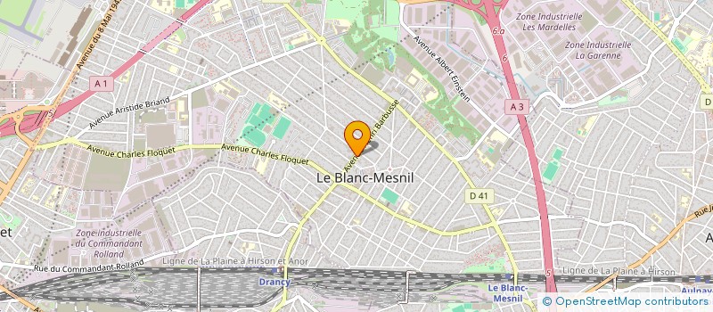 localisation de l'entreprise LEKI IMMOBILIER à LE BLANC-MESNIL