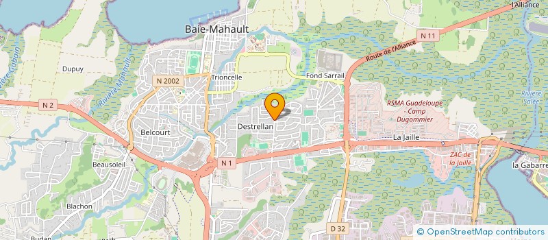 localisation de l'entreprise LEKRE  BAIE MAHAULT