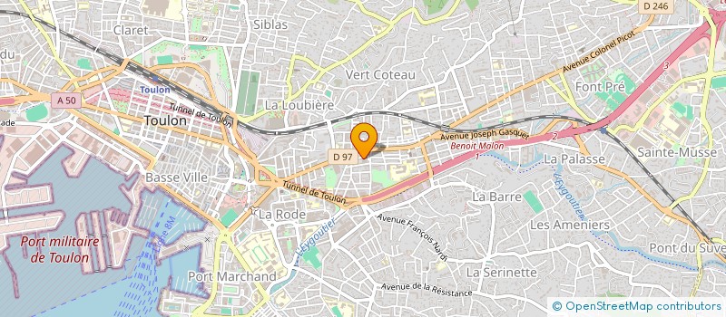 localisation de l'entreprise LEKTELECOM à TOULON