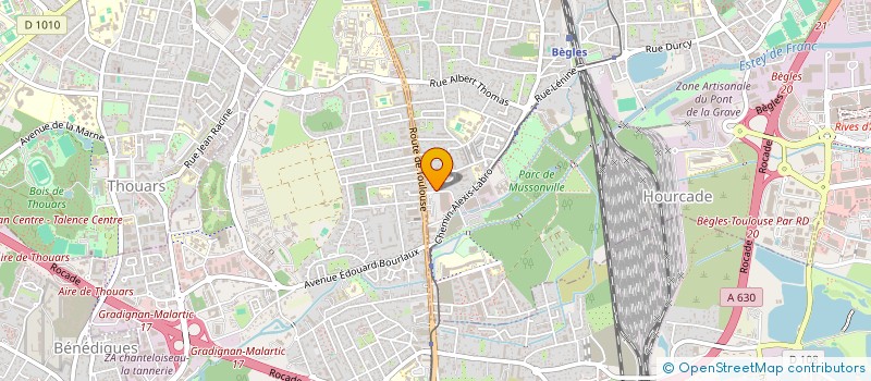 localisation de l'entreprise LELA à BEGLES