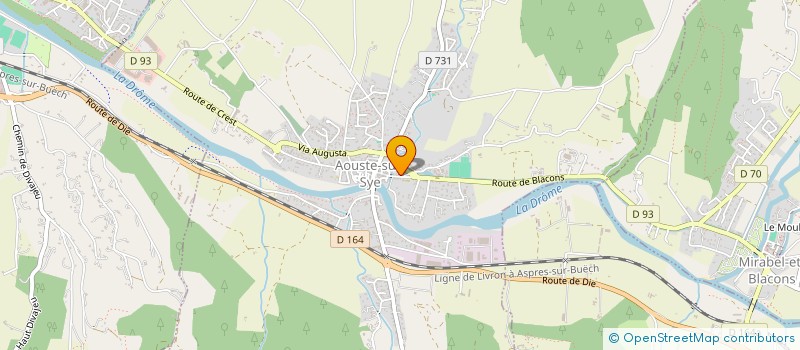 localisation de l'entreprise LELABO SONORE à AOUSTE-SUR-SYE