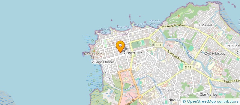 localisation de l'entreprise LELAN  CAYENNE