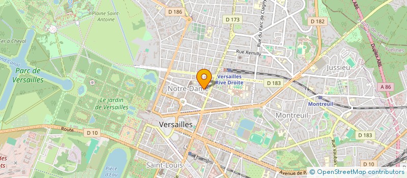 localisation de l'entreprise LELARGE & CONNAISSANCE à VERSAILLES