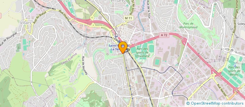 localisation de l'entreprise LELAUGI  SAINT-ETIENNE