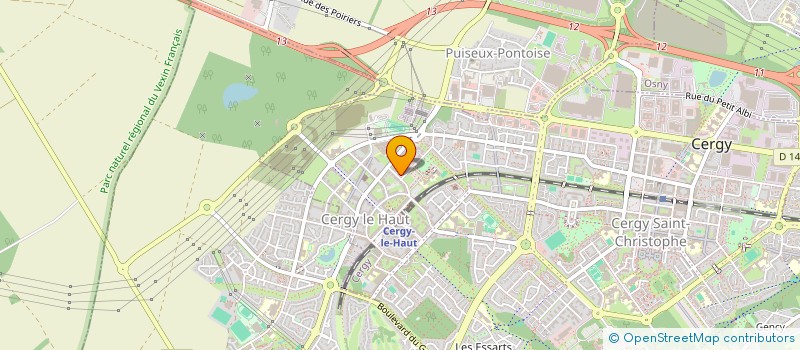 localisation de l'entreprise LELAVE  CERGY