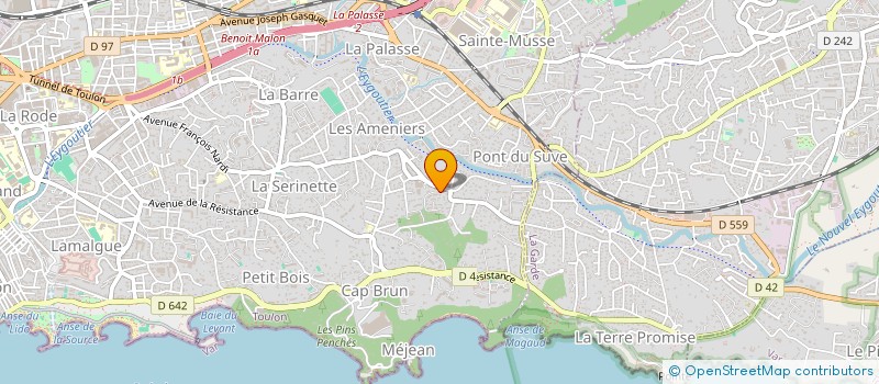 localisation de l'entreprise LELEGANTE  TOULON