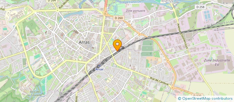 localisation de l'entreprise LELEU à ARRAS