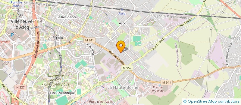 localisation de l'entreprise LELEU à VILLENEUVE-D'ASCQ