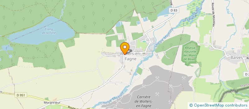 localisation de l'entreprise LELEUX JOHANN à WALLERS-EN-FAGNE