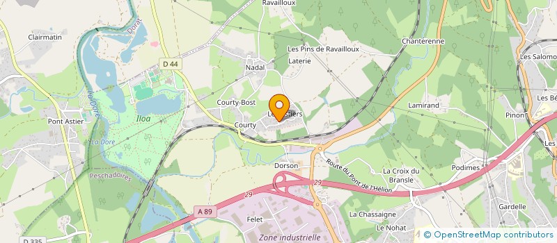 localisation de l'entreprise LELI BAR  THIERS