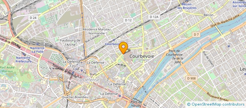 localisation de l'entreprise LELIEN à COURBEVOIE