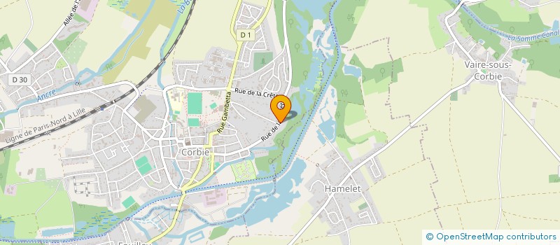 localisation de l'entreprise LELIEUR BRUNO IMMOBILIER à CORBIE