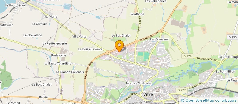 localisation de l'entreprise LELIEVRE  VITRE