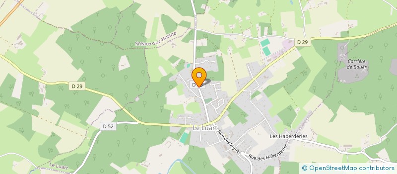 localisation de l'entreprise LELIEVRE CONSTRUCTIONS MANCELLES à LE LUART