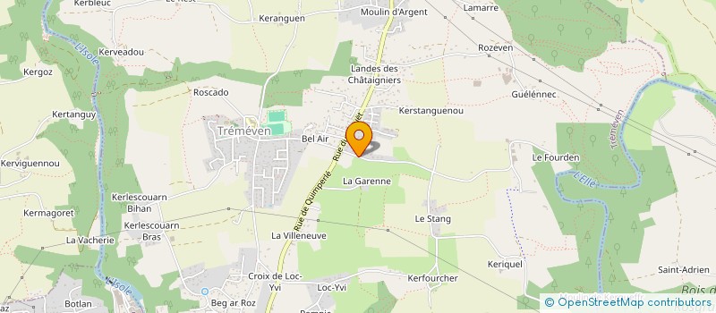 localisation de l'entreprise LELIEVRE RAPIDE SERVICES  TREMEVEN