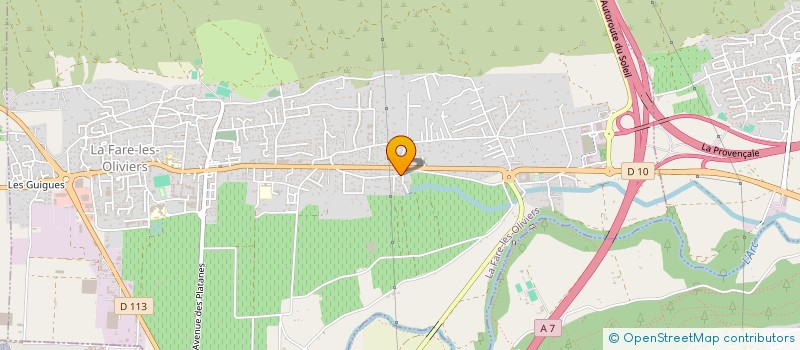 localisation de l'entreprise LELINE  LA FARE-LES-OLIVIERS