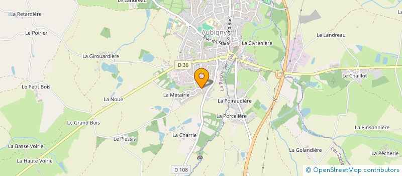 localisation de l'entreprise LELL  AUBIGNY-LES CLOUZEAUX