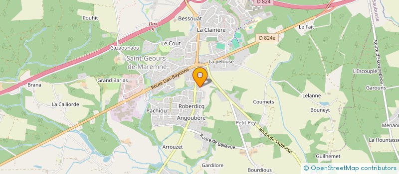 localisation de l'entreprise LELO à SAINT-GEOURS-DE-MAREMNE