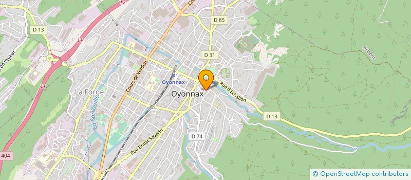 localisation de l'entreprise LELO COIFFURE à OYONNAX