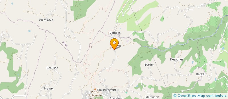 localisation de l'entreprise LELOJU  SAINT-ROMAIN-DE-LERPS