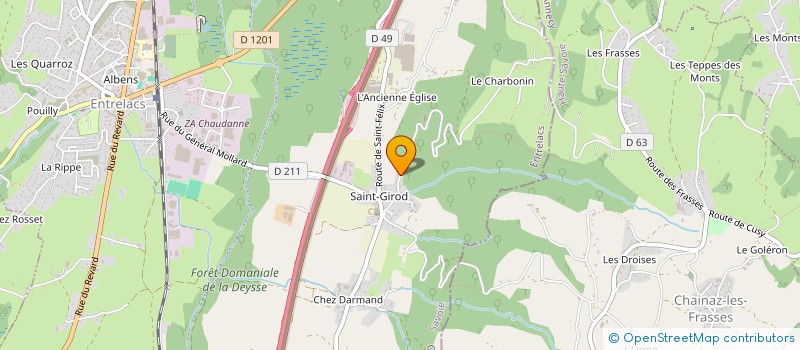 localisation de l'entreprise LELOLUCE à ENTRELACS