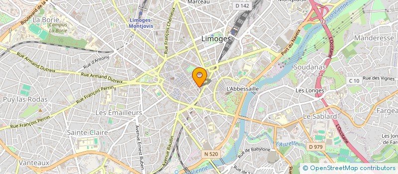 localisation de l'entreprise LELONG JANINE ET COMBROUZE SABINE à LIMOGES