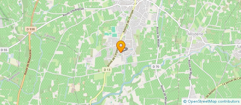 localisation de l'entreprise LELORYNE  CAROMB