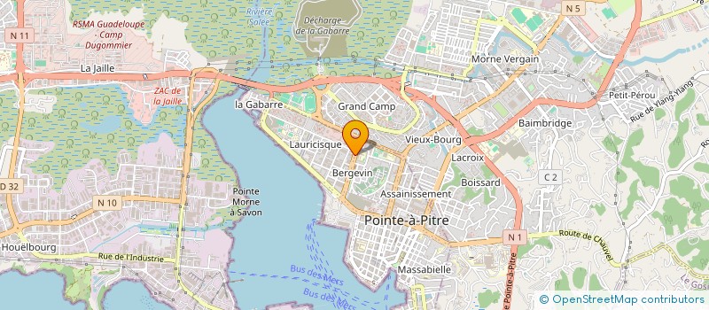 localisation de l'entreprise LELOUM RA à POINTE-A-PITRE