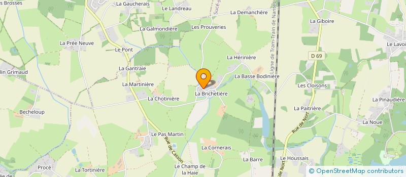 localisation de l'entreprise LELOUP à SUCE-SUR-ERDRE
