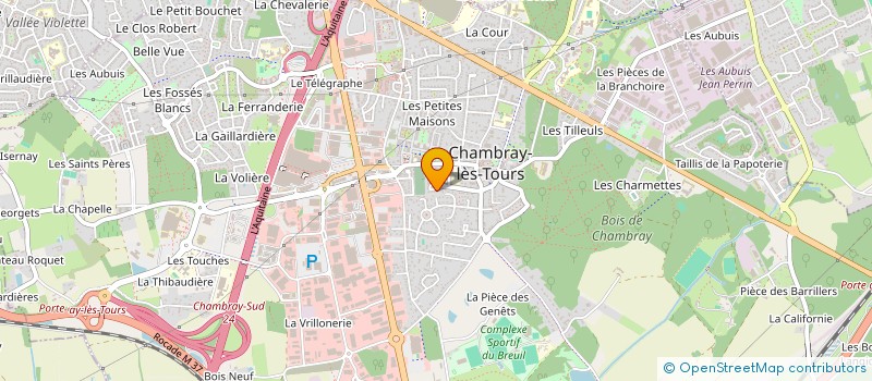 localisation de l'entreprise LELU  CHAMBRAY-LES-TOURS