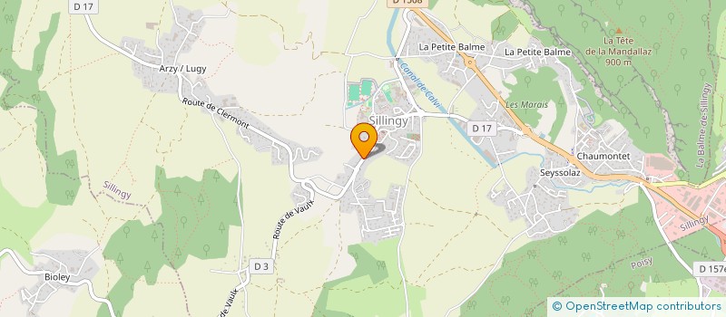 localisation de l'entreprise LELU  SILLINGY