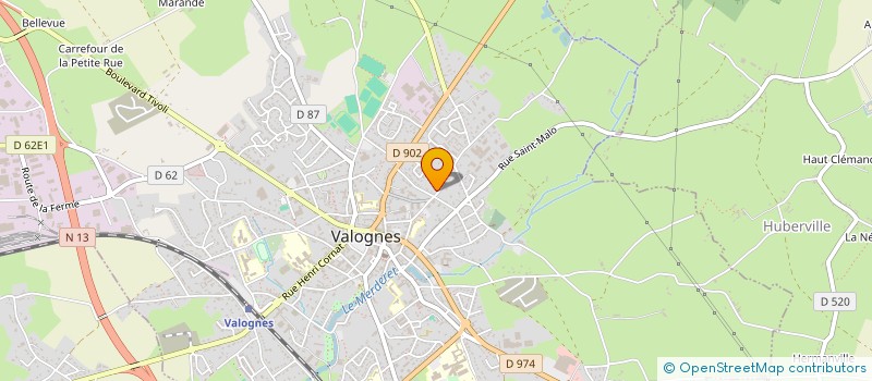 localisation de l'entreprise LELUAN SNC à VALOGNES