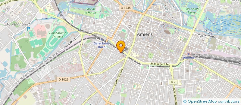 localisation de l'entreprise LELUN POUR LES VICTIMES ET DES DROITS DE L'HOMME  AMIENS