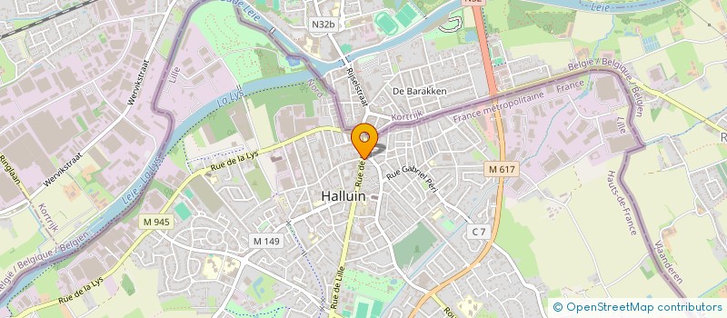 localisation de l'entreprise LEM à HALLUIN