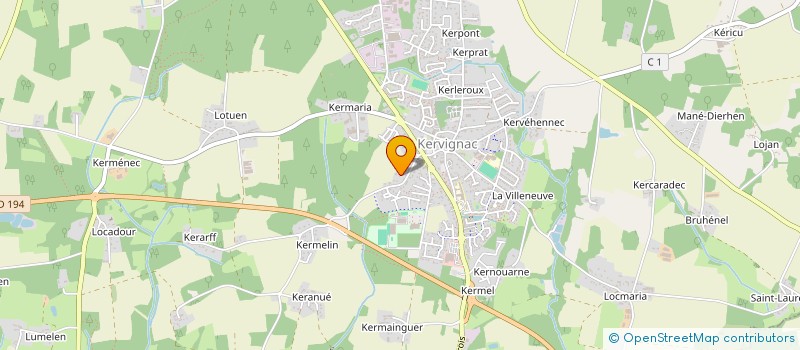 localisation de l'entreprise LEM  KERVIGNAC