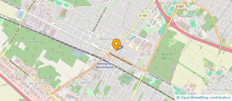 localisation de l'entreprise LEM  BEAUCHAMP