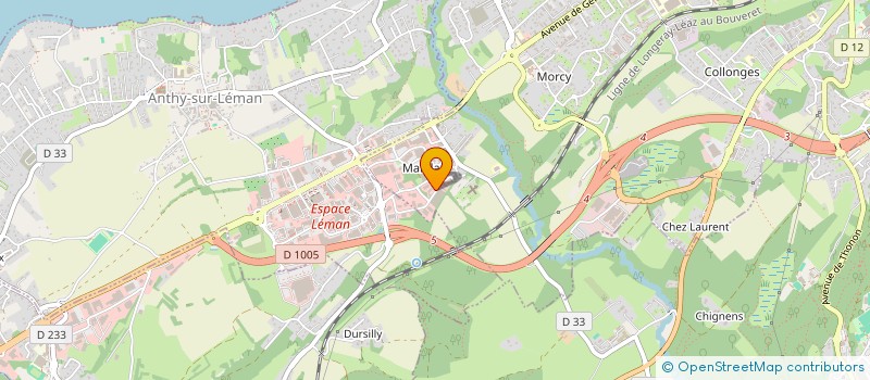 localisation de l'entreprise LEM'ANTENNES à THONON-LES-BAINS