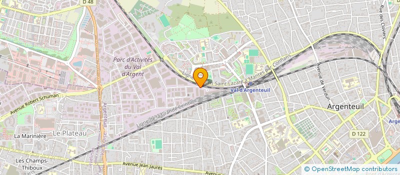 localisation de l'entreprise LEM'BAT à ARGENTEUIL