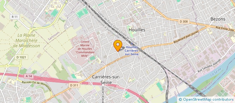 localisation de l'entreprise LEM CONSEIL  HOUILLES