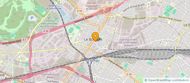 localisation de l'entreprise LEM IMMOBILIER à LE BOURGET