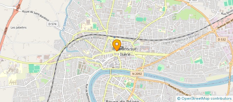 localisation de l'entreprise LEMA à ROMANS-SUR-ISERE