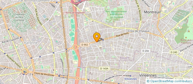 localisation de l'entreprise LEMA SERVICES  MONTREUIL