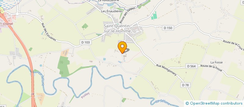 localisation de l'entreprise LEMAHUE  SAINT-QUENTIN-SUR-LE-HOMME