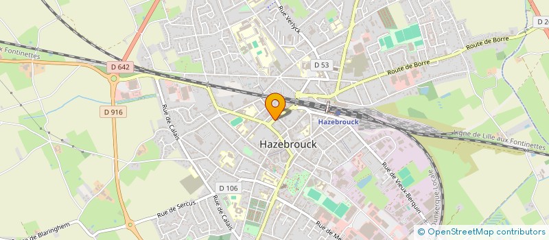 localisation de l'entreprise LEMAIRE & FILS  HAZEBROUCK