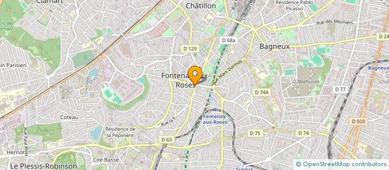 localisation de l'entreprise LEMAIRE FJ à FONTENAY-AUX-ROSES