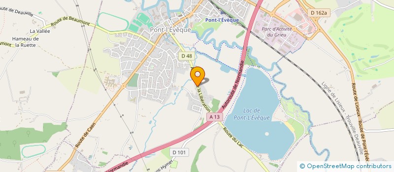 localisation de l'entreprise LEMAIRE-GAGNAIRE  PONT L'EVEQUE