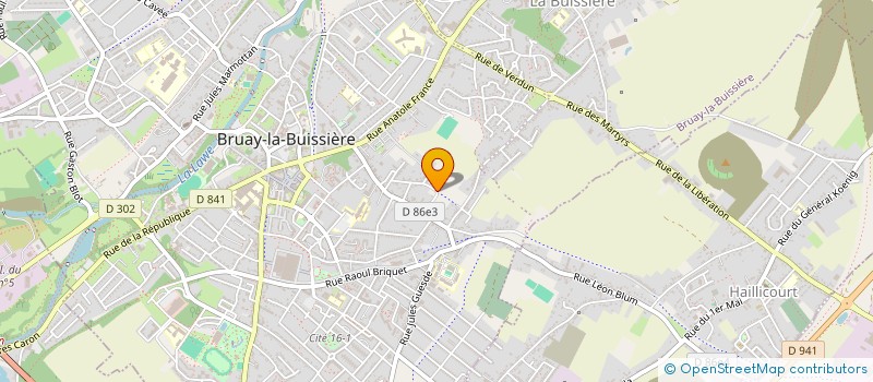 localisation de l'entreprise LEMAIRE LHERMITE NOEL DELELIS  BRUAY-LA-BUISSIERE